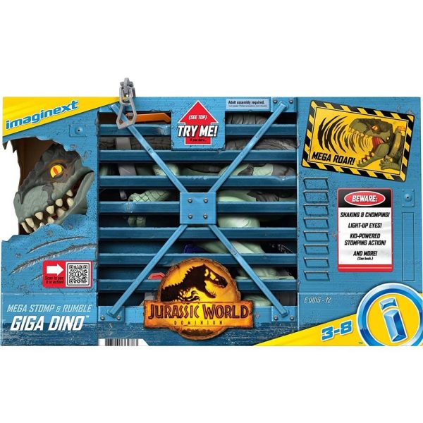 JURASSIC WORLD - IMAGINEXT - MEGA STOMP & RUMBLE GIGA DINO Online now