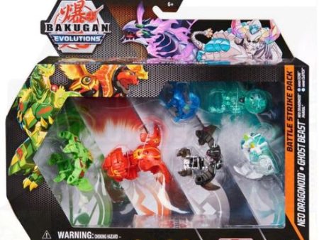 BAKUGAN EVOLUTIONS BATTLE STRIKE PACK GREEN RED WHITE Online now