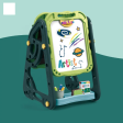 Multi-functional Artistic Drawing Board With Stool - Green on Sale