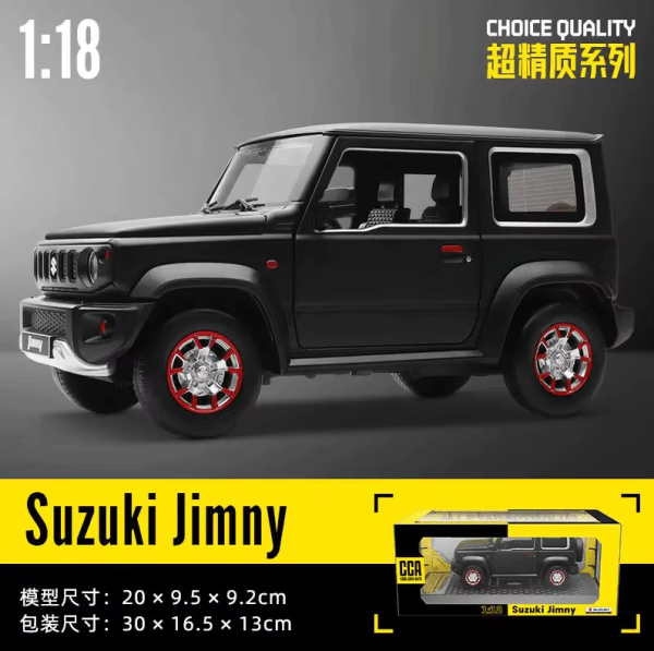 1:18 Diecast Suzuki Jimny Official Licensed Model - Black For Discount