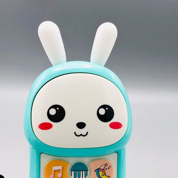 Kids Rabbit Design Puzzle Mobile Phone With Lights Supply