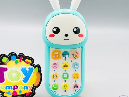 Kids Rabbit Design Puzzle Mobile Phone With Lights Supply