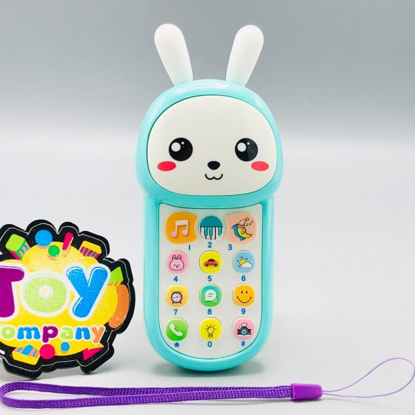 Kids Rabbit Design Puzzle Mobile Phone With Lights Supply