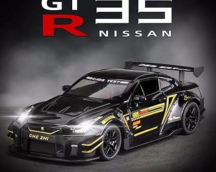 1:24 Diecast Nissan GTR R35 Model With Smoke Hot on Sale