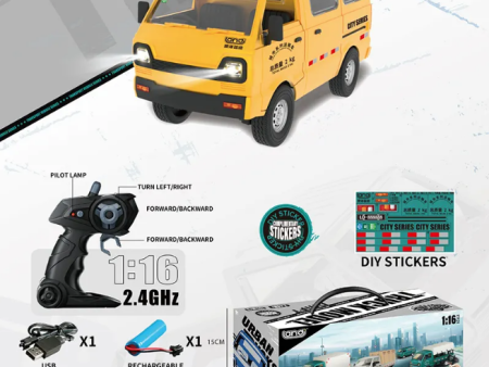 1:16 2.4GHz RC Urban Crawler Van With Lights on Sale