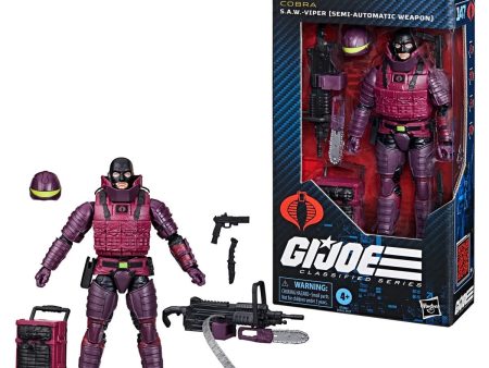 G.I. Joe Classified Series #147, S.A.W.-Viper (Semi-Automatic Weapon) 6  Inch Action Figure - Hasbro *IMPORT STOCK* Cheap