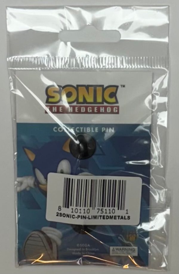 Zen Monkey Studios Sonic the Hedgehog Limited Edition Emblem Metal Sonic Enamel Pin Fashion