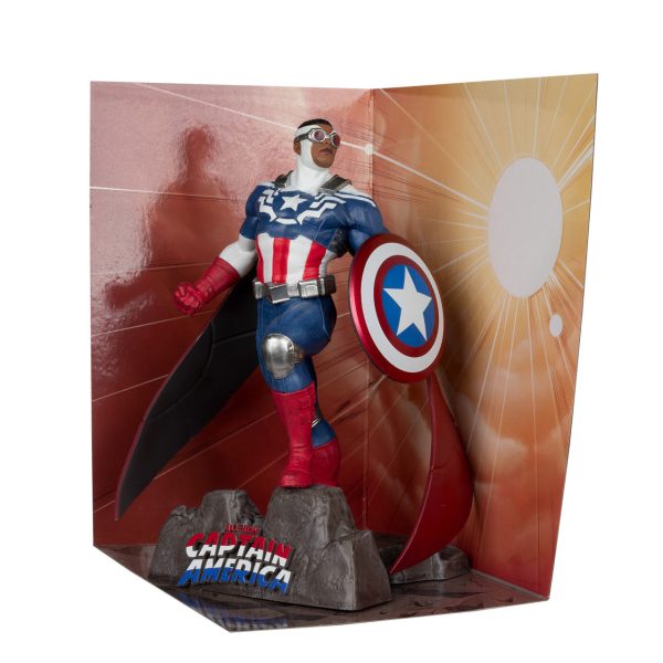 Marvel Collection Captain America (All-New Captain America #1) 110th Scale Collectible Figure wScene - McFarlane Toys Discount