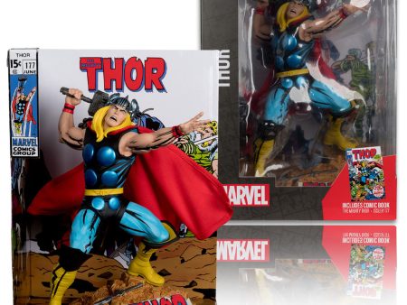 Marvel Collection Thor (The Mighty Thor) 1:6th Scale Collectible Figure w Scene & Comic - McFarlane Toys For Sale