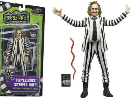 Beetlejuice (1988) (Black and White Suit) 7  Inch Scale Action Figure  - NECA Online Hot Sale