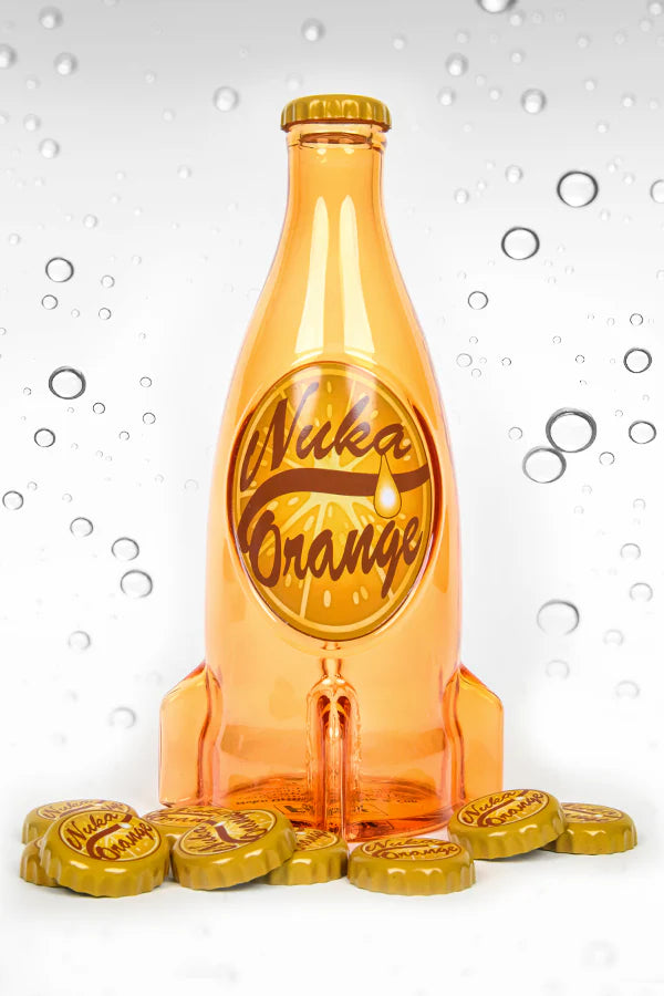 Fallout Nuka Cola Orange Glass Bottle & Cap Hot on Sale