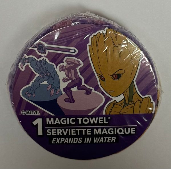 Peachtree Playthings Marvel Guardians Games Groot Magic Towel Serviette Magique (Expands in Water) Supply