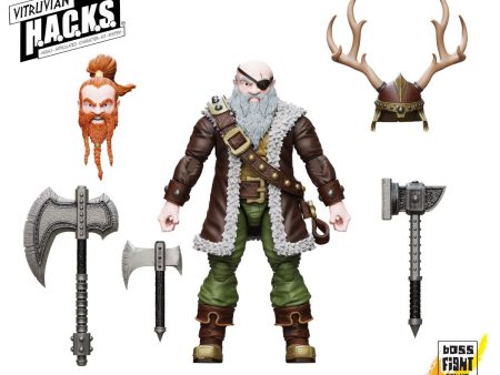 Vitruvian H.A.C.K.S. Fantasy Wave 8 Grimgrom Dwarf Mercenary Action Figure - Boss Fight Studio on Sale