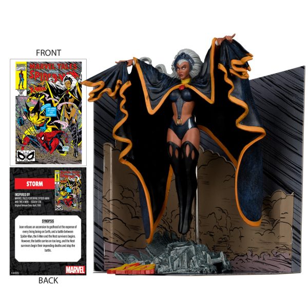 Marvel Collection Storm (Marvel Tales Ft. Spider-Man and The X-Men) 1:10th Scale Collectible Figure w Scene - McFarlane Toys Discount