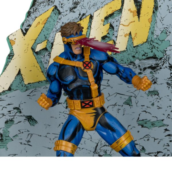 Marvel Collection Cyclops (X-Men #1) 110th Scale Collectible Figure wScene - McFarlane Toys For Sale