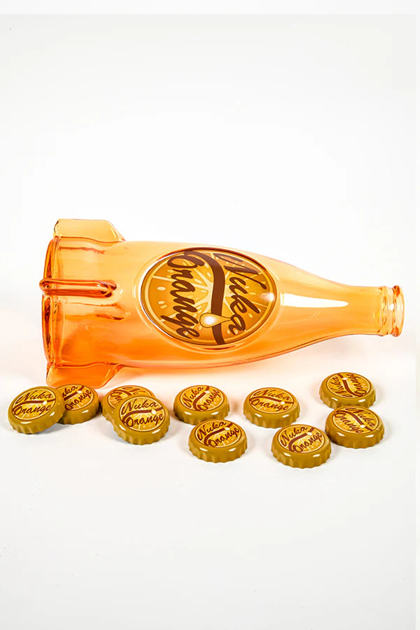 Fallout Nuka Cola Orange Glass Bottle & Cap Hot on Sale