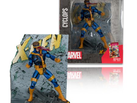 Marvel Collection Cyclops (X-Men #1) 110th Scale Collectible Figure wScene - McFarlane Toys For Sale