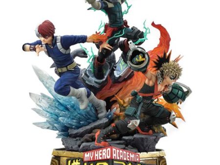 My Hero Academia Midoriya, Bakugo, and Todoroki Deluxe Bonus Edition Premium Masterline 1:4 Scale Statue r (Pre-Order) Online now