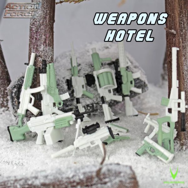 Action Force Weapons Pack (Hotel) 1 12 Scale Action Figure Accessory Set - Valaverse Fashion