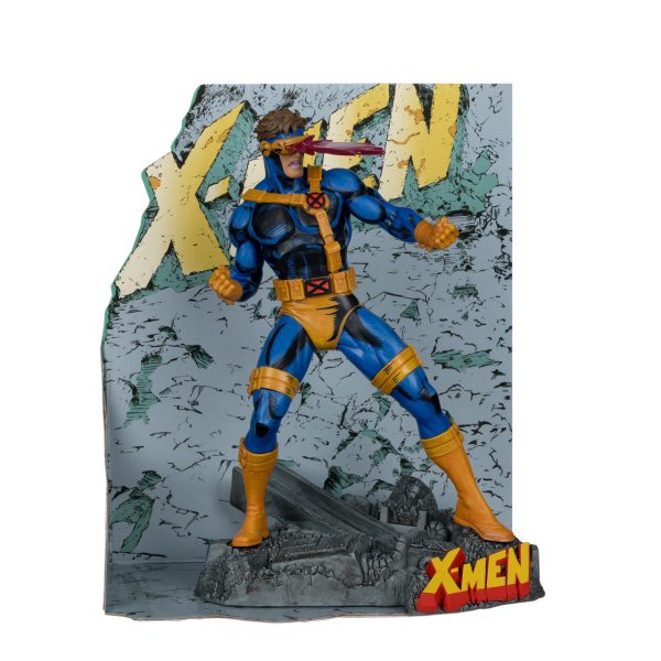 Marvel Collection Cyclops (X-Men #1) 110th Scale Collectible Figure wScene - McFarlane Toys For Sale