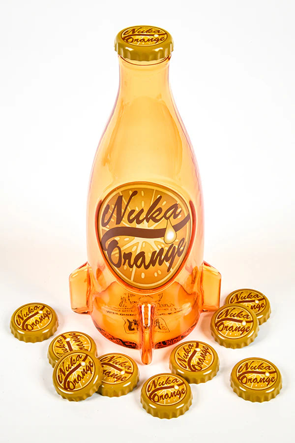 Fallout Nuka Cola Orange Glass Bottle & Cap Hot on Sale