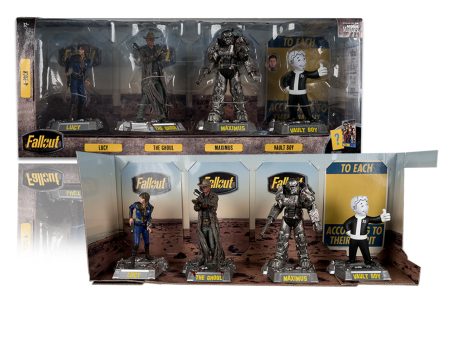 Lucy   Maximus   The Ghoul   Vault Boy (Fallout) 4-Pack 6  Posed Figures - McFarlane Toys Sale