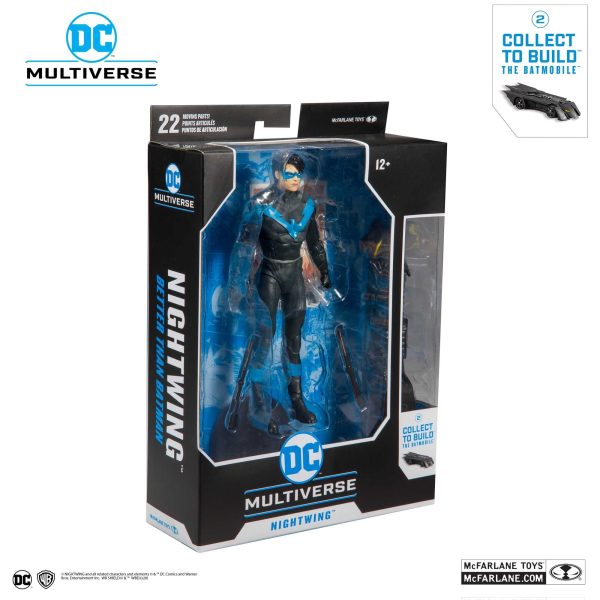 DC Multiverse Nightwing 7 Inch Action Figure (DC Rebirth Build-A-Batmobile) - McFarlane For Cheap