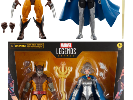 Wolverine 50th Anniversary Marvel Legends Wolverine and Lilandra Neramani 6  Inch Action Figure 2 Pack- Hasbro Cheap