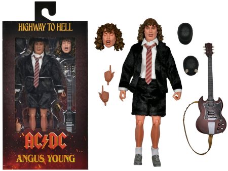 AC DC Angus Young  Highway to Hell  8” Clothed Action Figure - NECA For Cheap