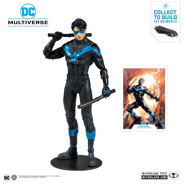 DC Multiverse Nightwing 7 Inch Action Figure (DC Rebirth Build-A-Batmobile) - McFarlane For Cheap